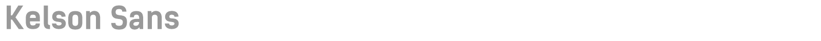 Kelson Sans font preview